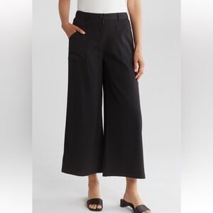 Max Studio Black Wide-Leg Pants